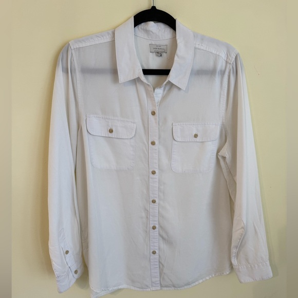 Tommy Hilfiger Tops - Lucky Brand Classic White Blouse *GOOD USED CONDITION*